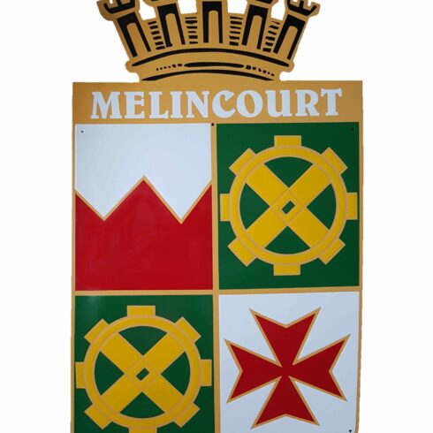 Blasons émaillés 50x35cm, Melincourt - Sélénium
