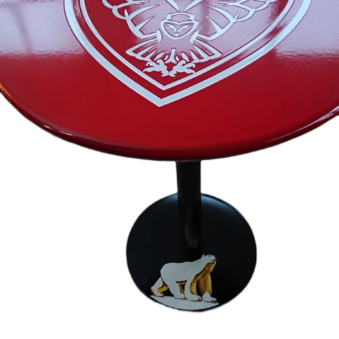 table émaillée Clarys - DFCO ours pompon Sélénium