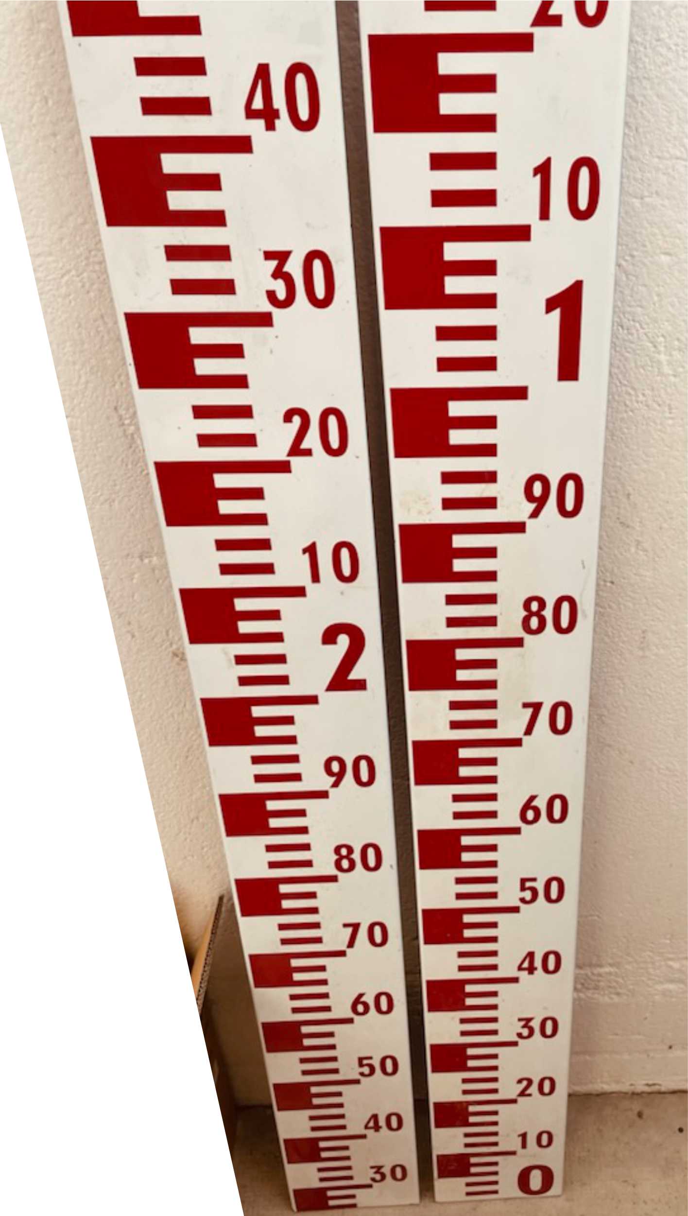 Echelle de crue émaillée Sélénium