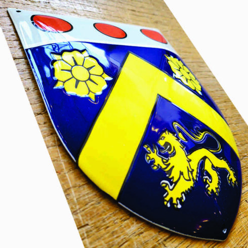 Blason en émail bombé, votre visuel personnalisé - Sélénium
