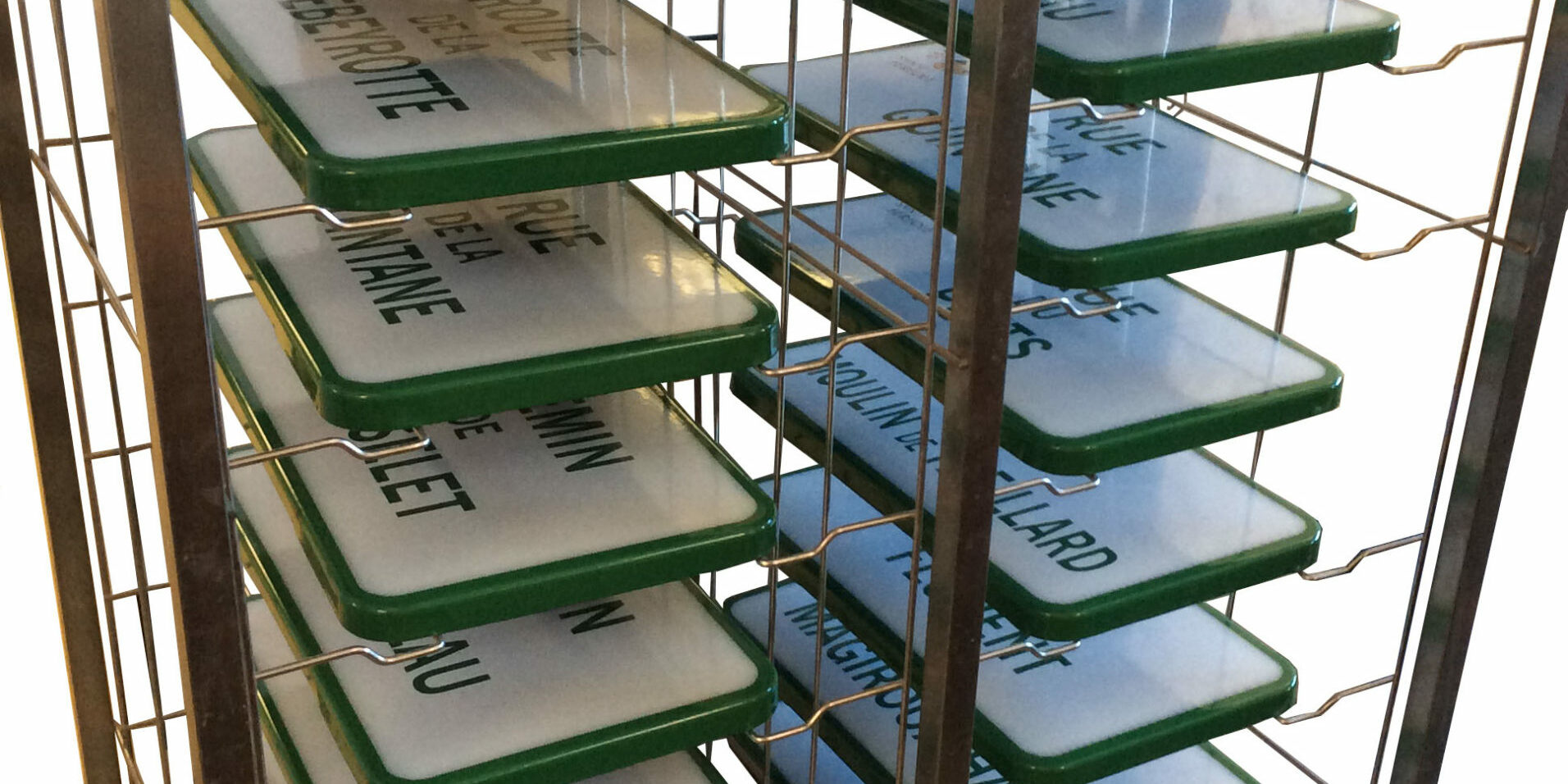 Panneaux de rue émaillés 45x25cm, Sainte Féréole - Sélénium