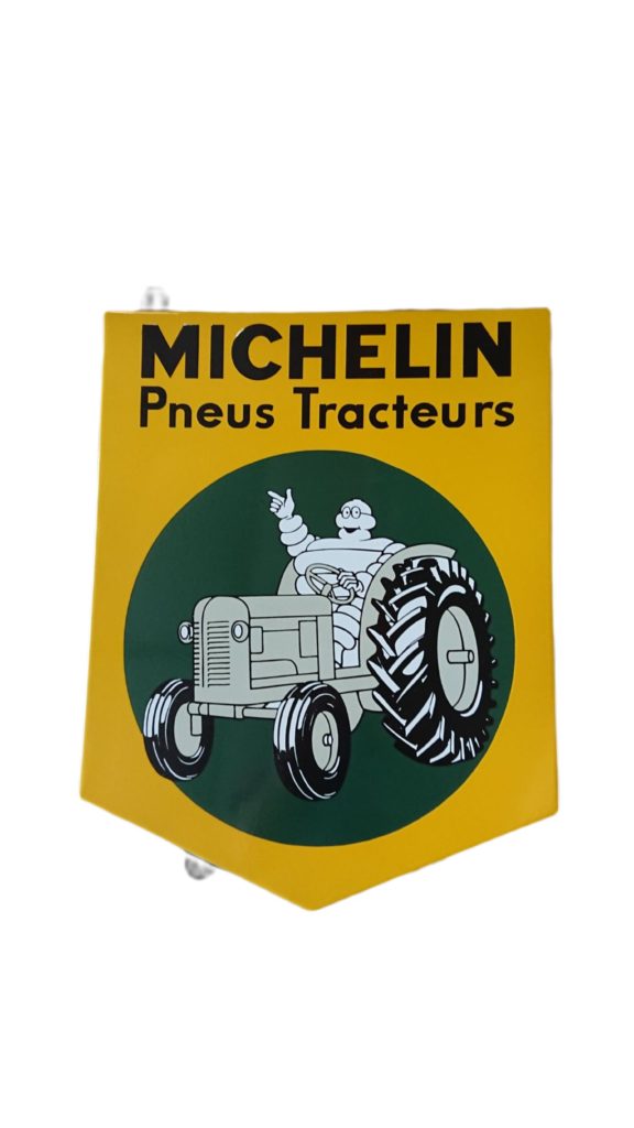 Plaque émaillée avec pattes 46x60 cm Michelin - Sélénium