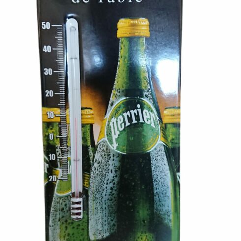 Thermomètre émaillé 45x17 cm Perrier - Sélénium